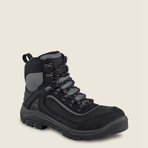 Red Wing Womens Trades - 6-inch Waterproof Safety Toe - Work Boots Black/Grey - 7283WDNVT